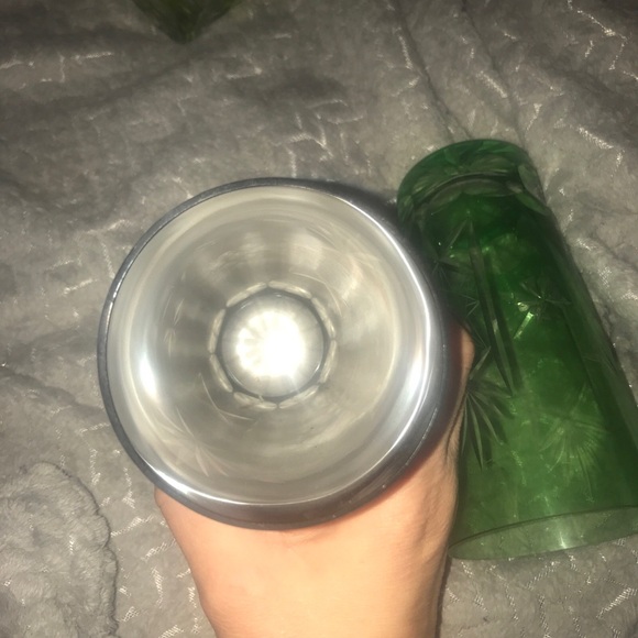 Elegant Green and Purple Crystal Glass Set marsala ajka - Picture 3 of 6